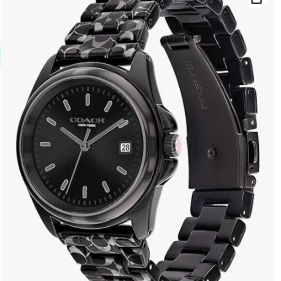 COACH Greyson Black Logo Women's Watch NWT - Picture 4 of 9